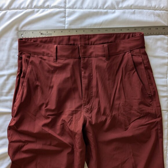 Fabletics "The Only" 4-way Stretch Pant, Burgundy/Rust/Oxblood, 34 X 32 - Picture 5 of 14